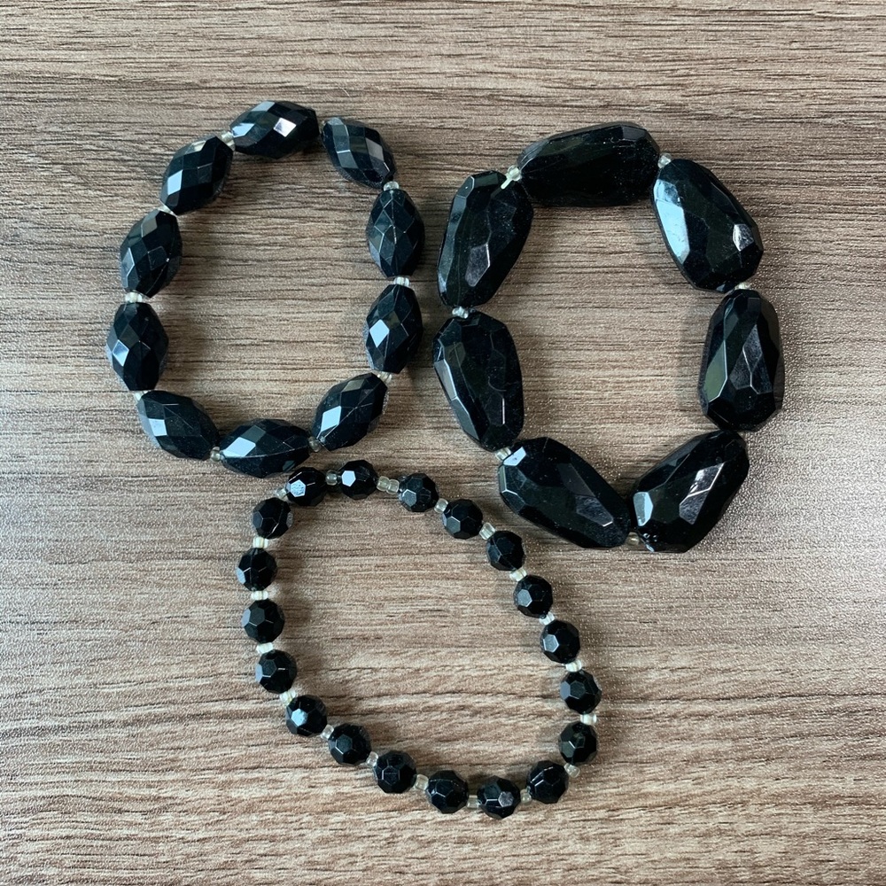 Black Layering Bracelets